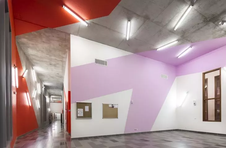 Louise Michel and Louis Aragon high schools in Gisors