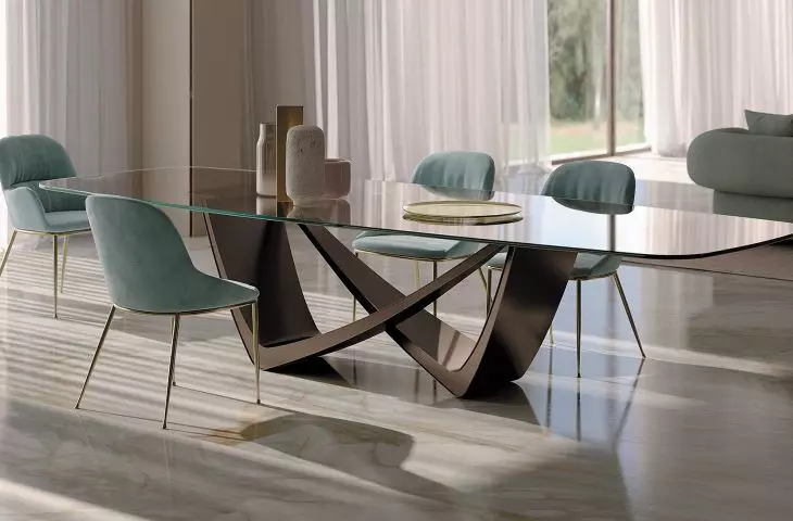  BONTEMPI - BACH table, QUEEN chairs 