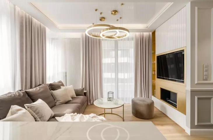 Interior kept in bright colors