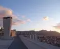 The roof of the Marseilles Unit - the surfaces show traces of concrete formwork