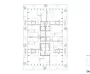 De Voortuinen residential skyscraper in Amsterdam - tenth floor plan 