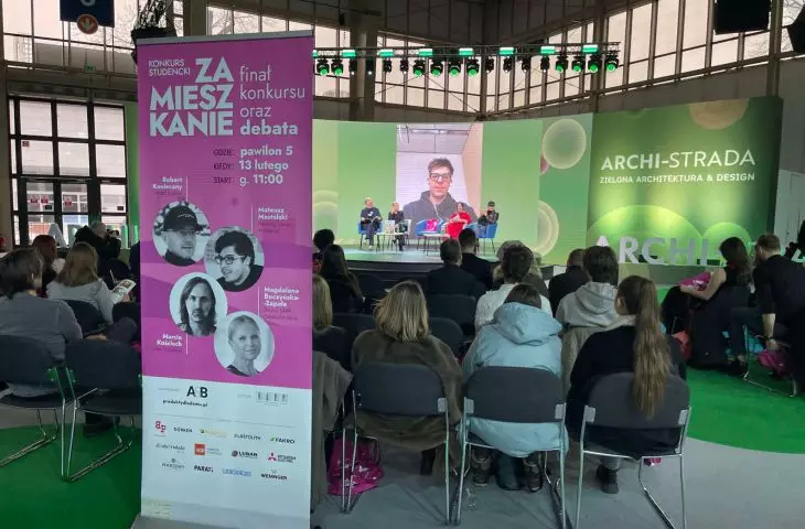 uczestnicy debaty o architekturze mieszkaniowej