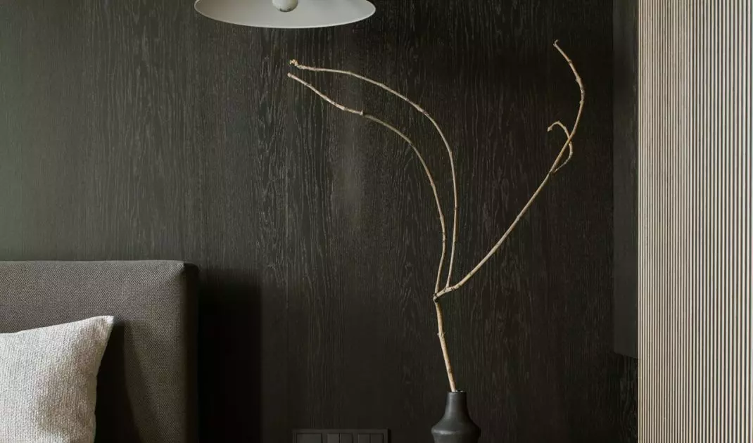 The dark lamp is practically invisible against the anthracite background