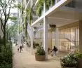 The high-rise residential building La Serre in the ZAC Léon Blum area near Paris - white will dominate the project 