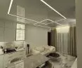 Aluminum profiles, LED lighting systems and accessories for stretch ceilings