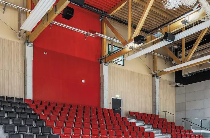 SonaSpray® K-13 acoustic plaster, AGH hall in Krakow, Poland