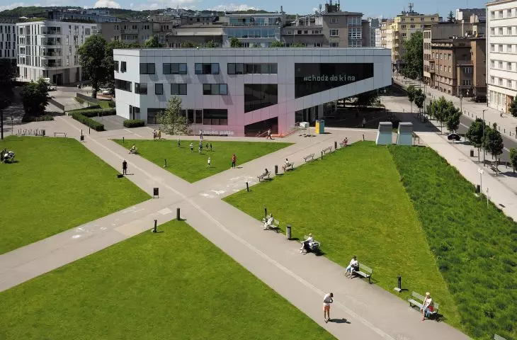 Green roof on Film School, Gdynia