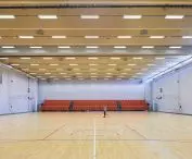 Training center for athletes in Druskininkai, Lithuania - the main hall was designed as a multifunctional space