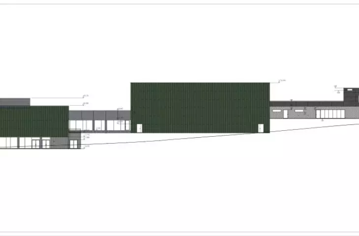 Training center for athletes in Druskininkai, Lithuania - elevation drawing 