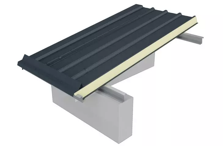 GS insPIRe® D sandwich panel roof