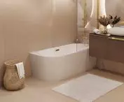 INTERO E230LPGL bathtub | LUGO CMN01MGL shower column. 