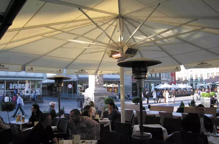 Solart-M, ogrzewanie pod parasol