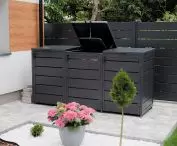 Waste garbage can installation