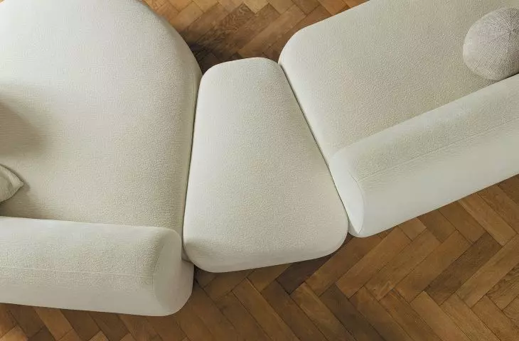 Nobo, narożnik modułowy z pufem