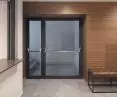 Jansen Janisol type 2-leaf steel profile doors.  A. Seweruk Theater in Elblag