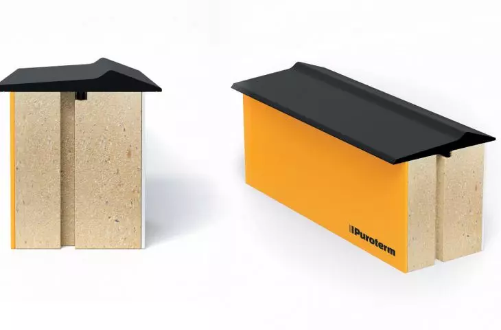 Puroterm HEAVY with GR seal is profiled to hide the expansion space between the garage floor and its driveway and the foundation eliminating thermal bridge