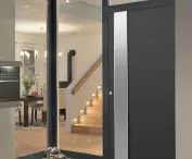 ThermoCarbon aluminum door, design 565, RAL 7016, handle Design G760 in E6/EV1 anodized aluminum