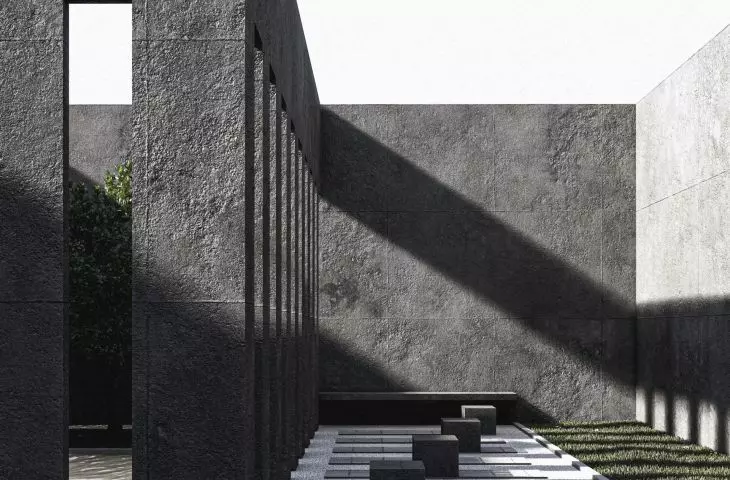 inner courtyard