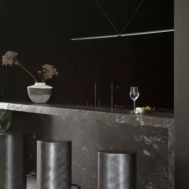 The interior is maintained in the spirit of minimalism