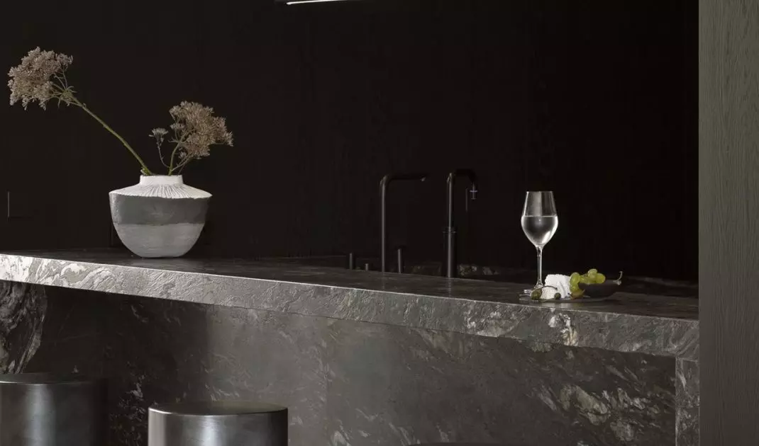 The interior is maintained in the spirit of minimalism