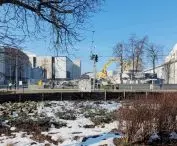 wyburzanie pawilonu po barze McDonald's w Poznaniu, 20.02.2025