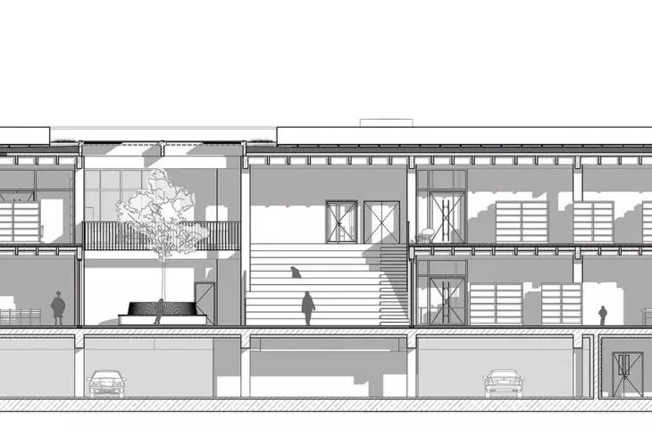 cross-section A-A