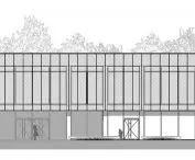 front elevation, northeastern