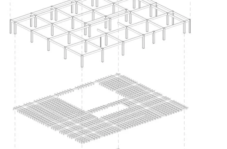 construction scheme with grate