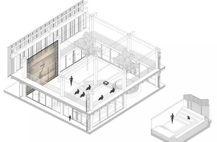 diagram of the stand