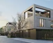 Park Hill complex of single-family houses in Warsaw
