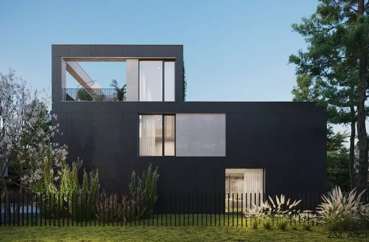 Park Hill complex of single-family houses in Warsaw