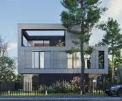 Park Hill complex of single-family houses in Warsaw