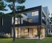 Park Hill complex of single-family houses in Warsaw