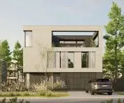 Park Hill complex of single-family houses in Warsaw