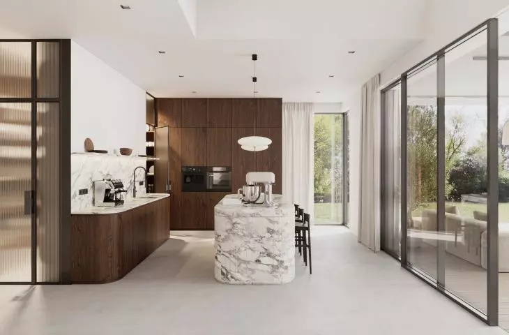 Park Hill complex of single-family houses in Warsaw