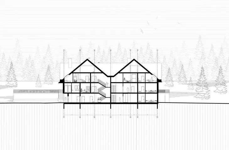cross-section A-A