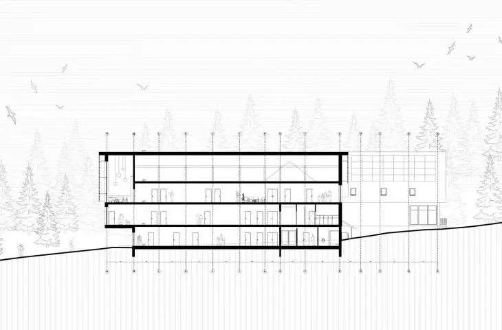 B-B section