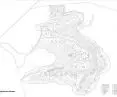 Audytorium w klasztorze dźinijskim Shrimad Rajchandra Ashram w Dharampur, w stanie Gujarat  — plan zagospodarowania przestrzennego 
