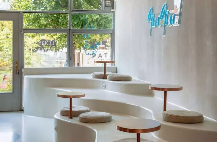 Commercial interior in an old townhouse