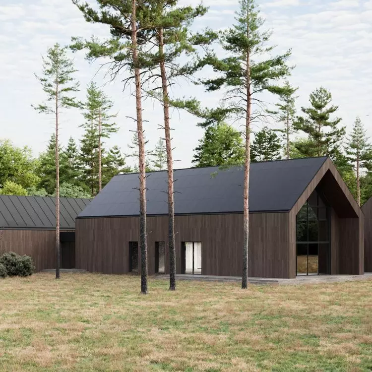 The lump of the building refers to a traditional barn