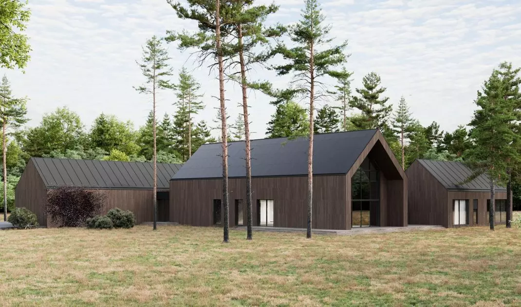 The lump of the building refers to a traditional barn
