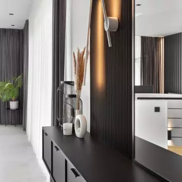 Interior of an apartment in the Baildomb estate in Katowice, Poland