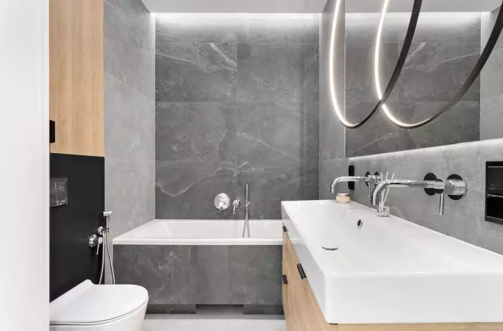 Interior of an apartment in the Baildomb estate in Katowice, Poland