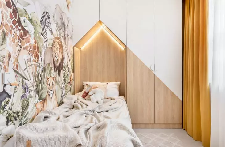 Interior of an apartment in the Baildomb estate in Katowice, Poland