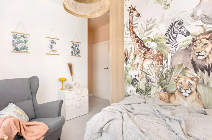 Interior of an apartment in the Baildomb estate in Katowice, Poland