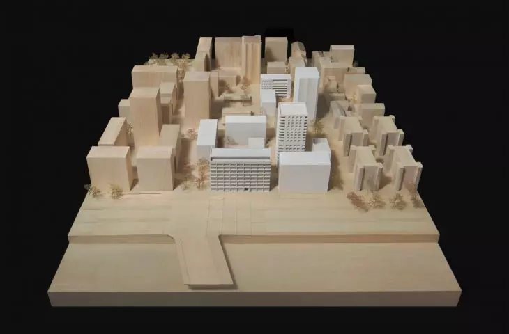 Dzielnica Lyon Confluence — model osiedla 