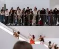 staircase is also a stage for visitors