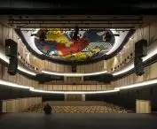 Rozbudowa centrum kulturalnego w Namur — widownia jednego z teatrów 