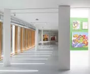 Rozbudowa centrum kulturalnego w Namur — widok wnętrza budynku 