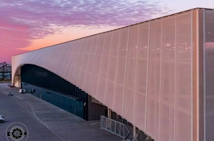 Stadion od strony budynku klubowego